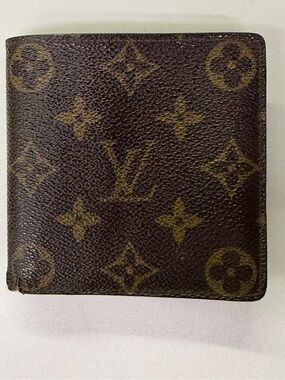 Louis Vuitton Monogram Canvas Money Clip in Brown and Gold